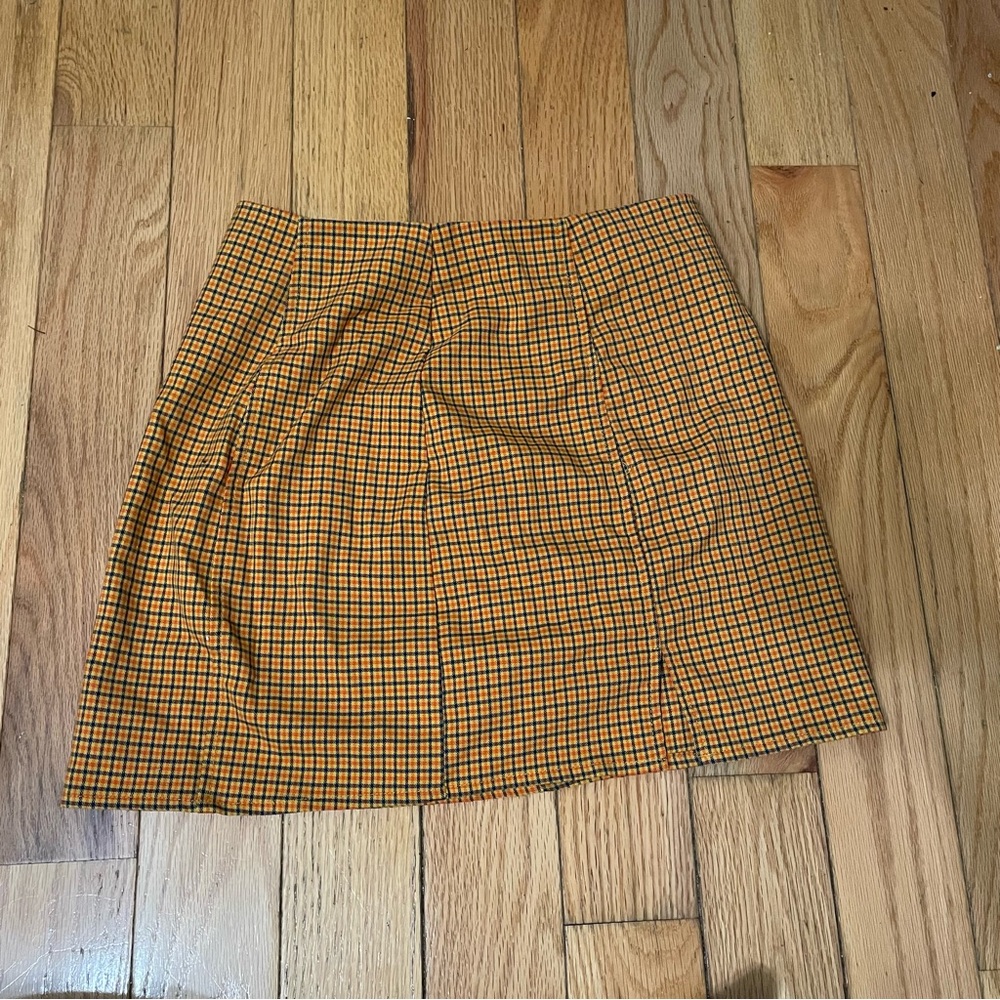 Urban Outfitters Tan Orange Pencil Mini Skirt Casual